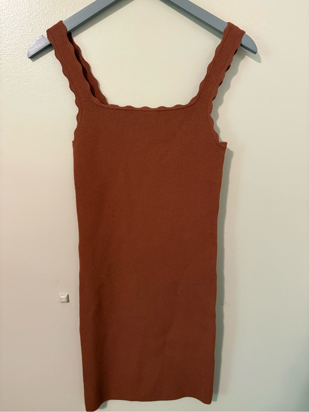 Aritzia Wilfred NWT Angelique Dress Medium Anise Brown Timeless Classic Vacatio